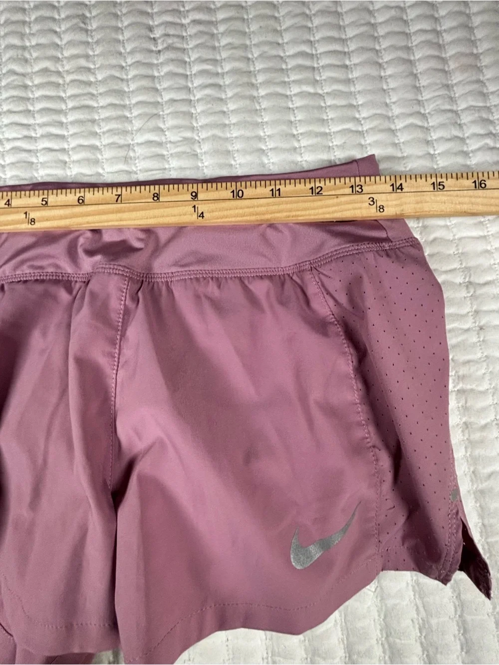 Nike Dri-FIT Pink Running Shorts Size Small Lined Athletic Workout Gym Walking - Picture 8 of 13